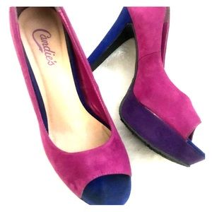 Candie’s Color Blocked Platform High Heels